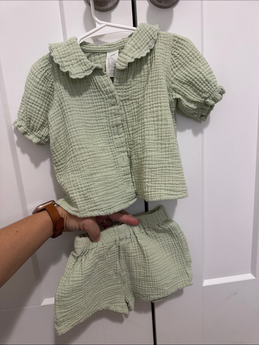 H&M Cotton Matching Set 12M